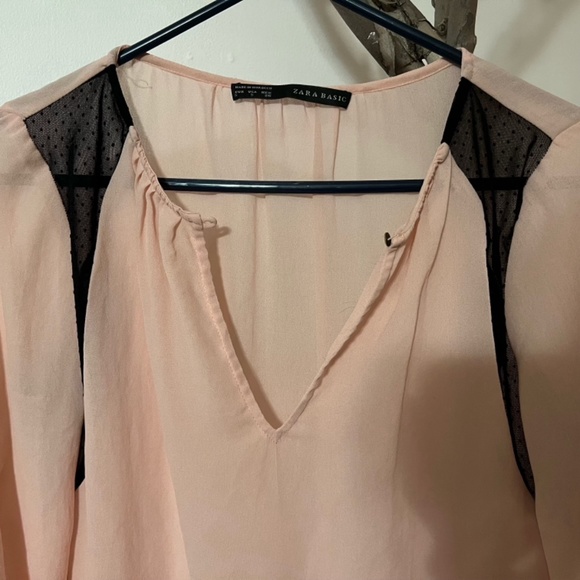 Zara Worn Once Sheer Blouse - Picture 6 of 6